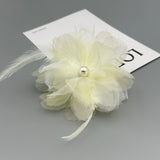 Feather brooch large