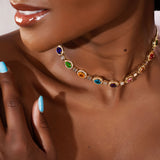 Multicolor Zircon necklace
