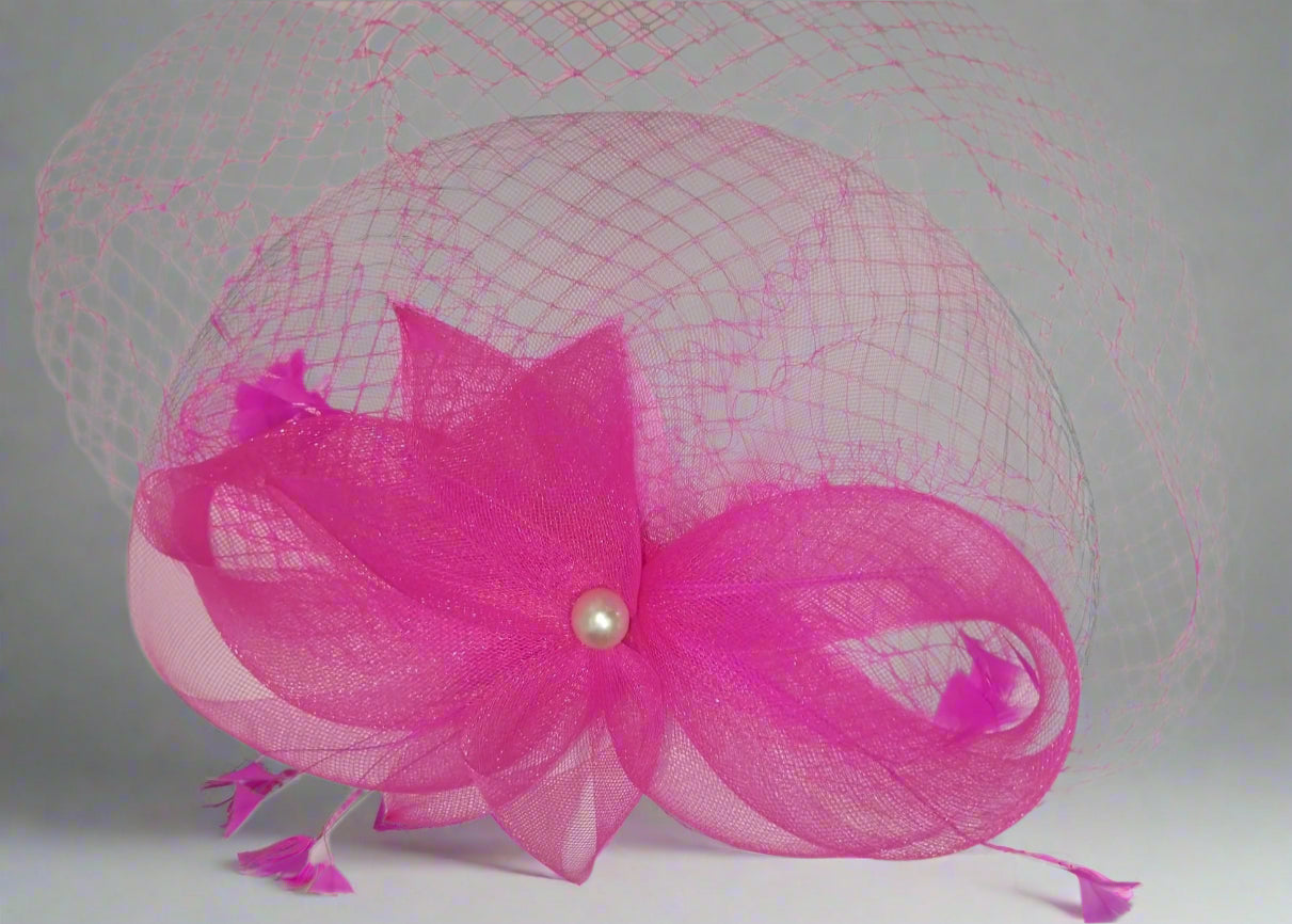 Premium Flower Fascinator with veil