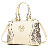 Patent Leather Floral Bag