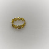 Zircon Gold Plated rings