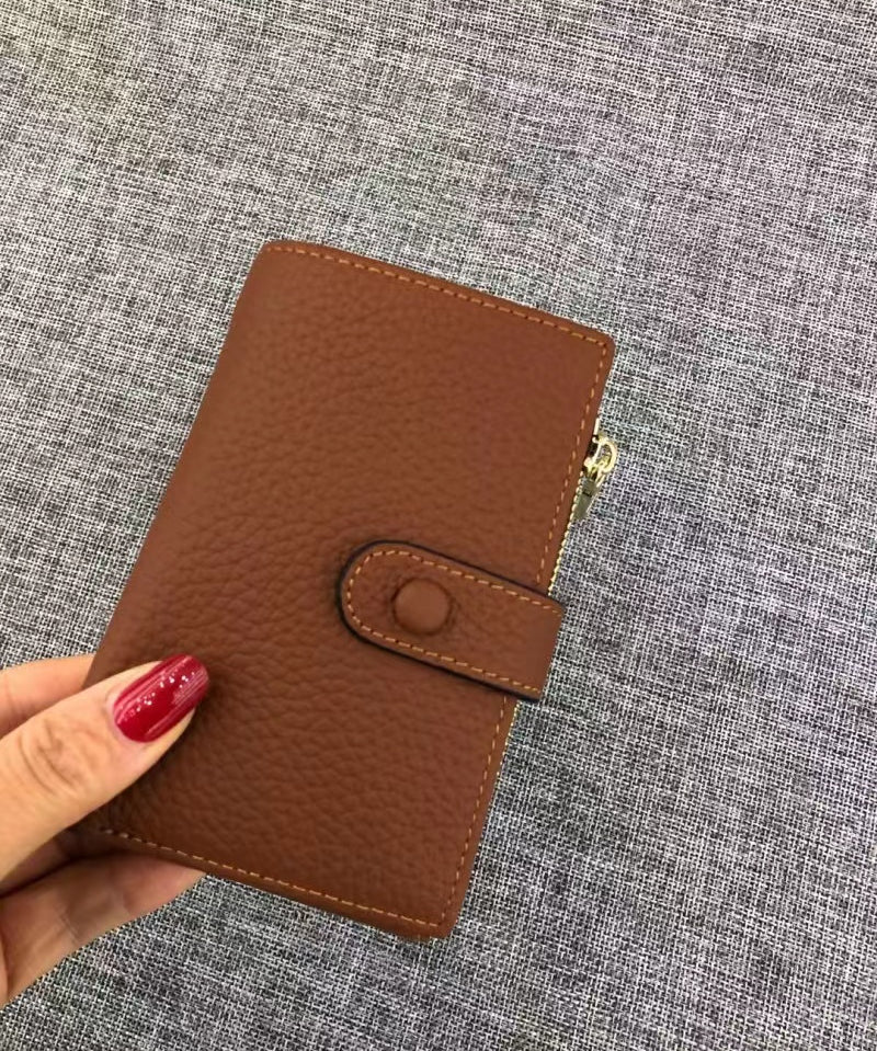 Genuine leather short purse