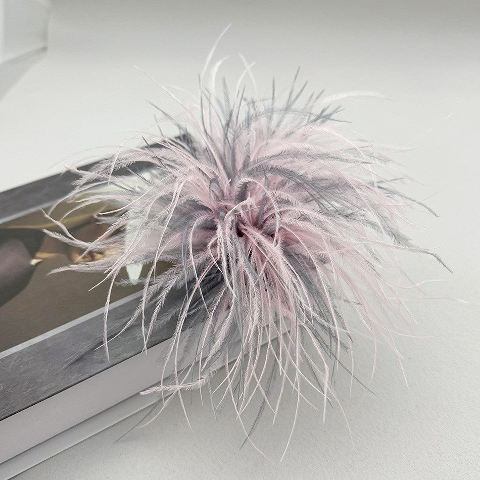 Ostrich Feather Brooch