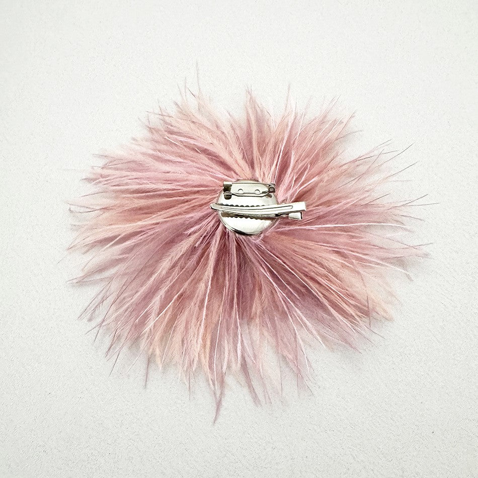 Ostrich Feather Brooch