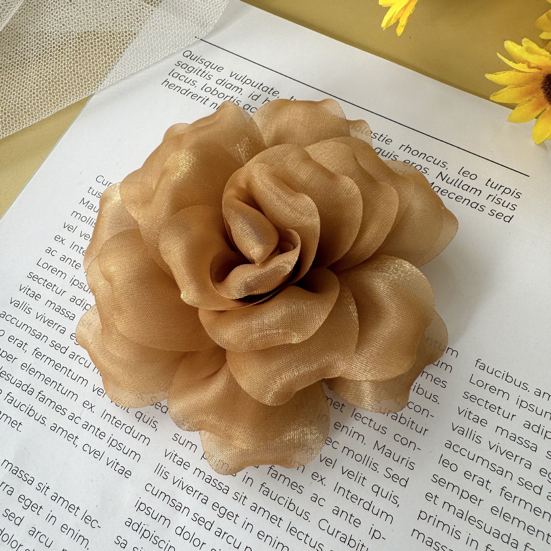 Rose Flower Brooch