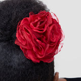 Large 2tone flower brooch