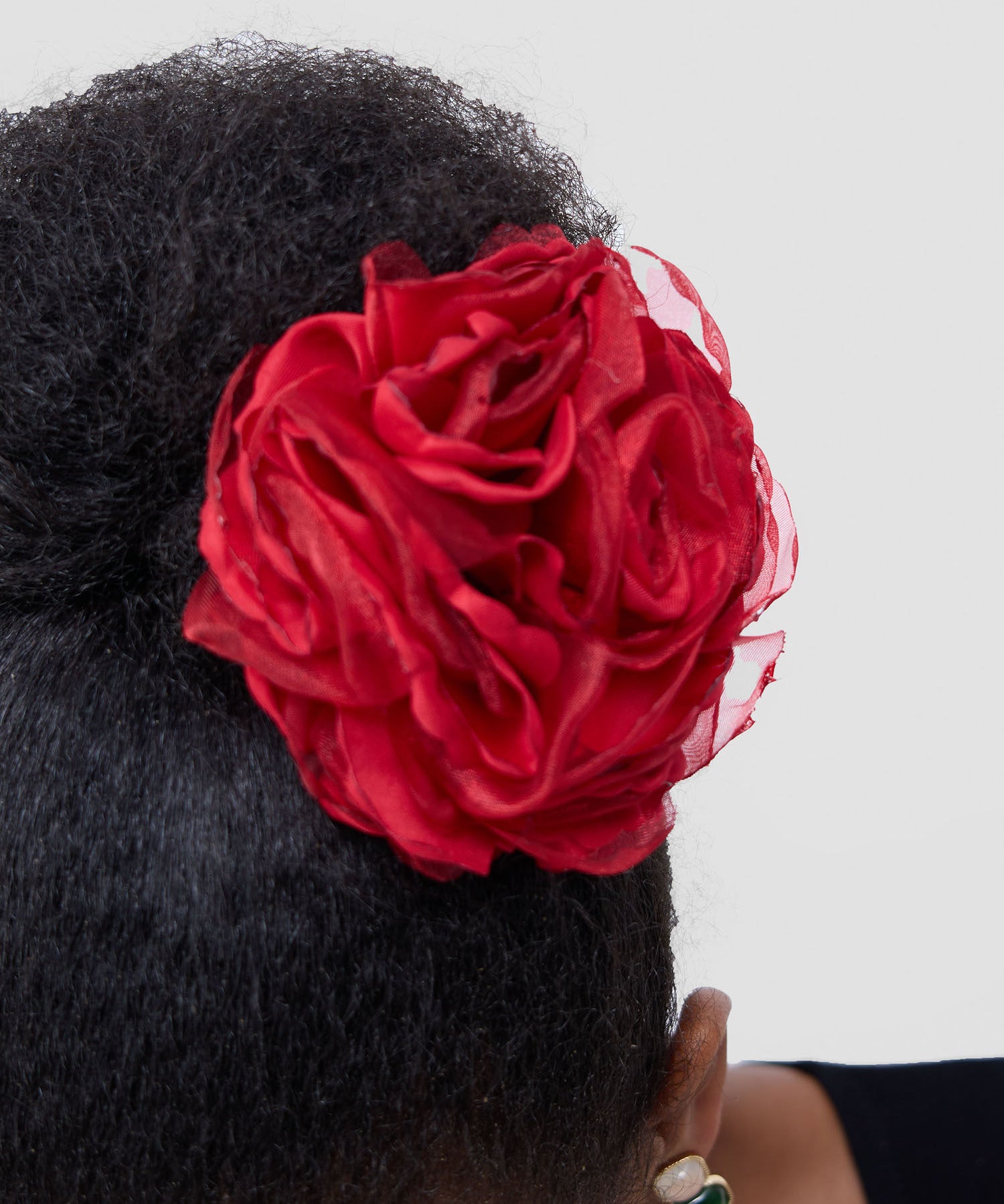 Large 2tone flower brooch