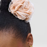 Large 2tone flower brooch
