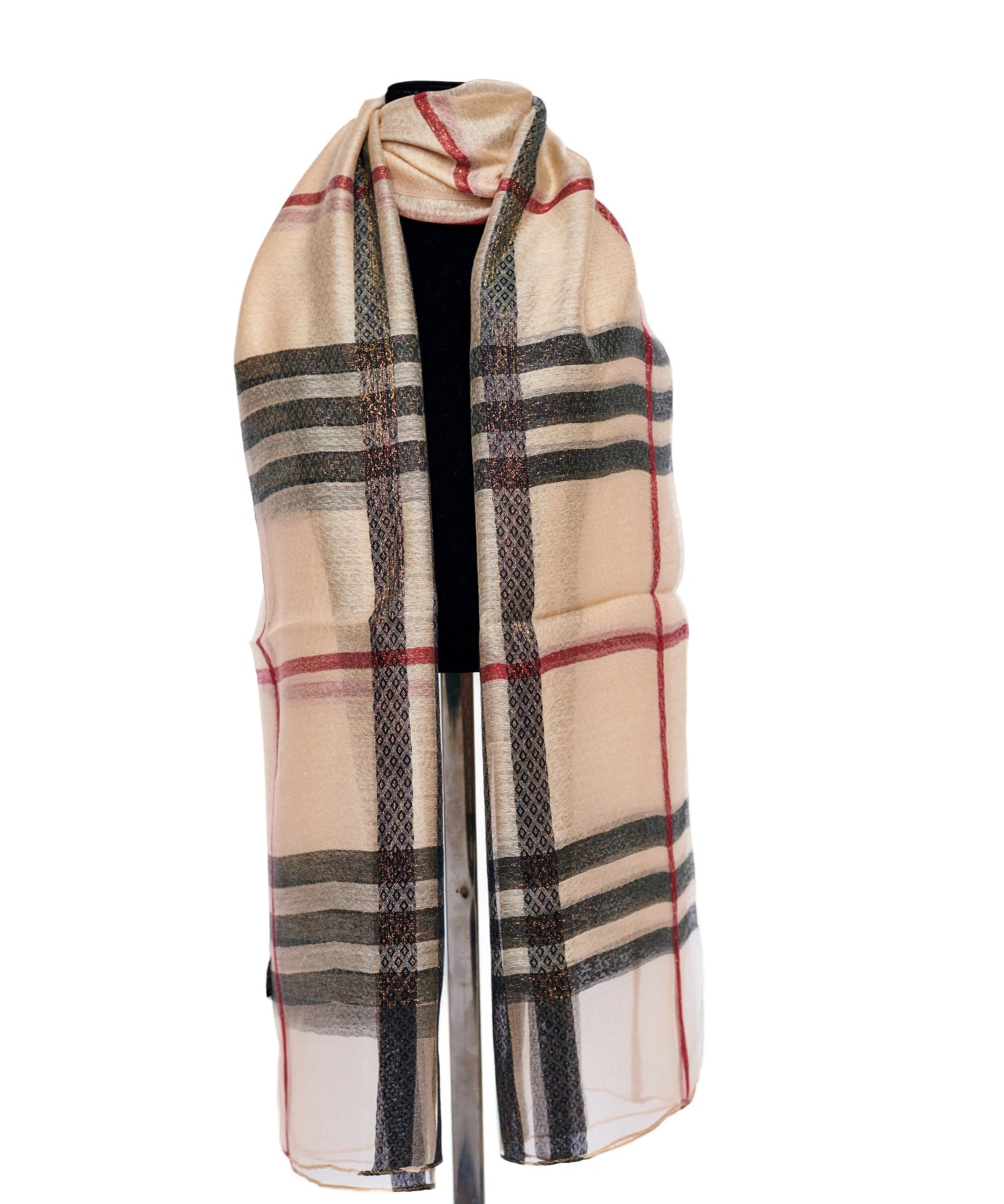 Light Plaid Scarf