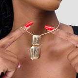 Gold Plated Set Pendant