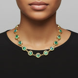 Turquoise Button necklace