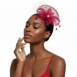 Premium Flower Fascinator with veil