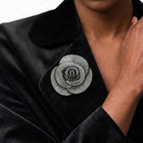 Crystal Rose Brooch