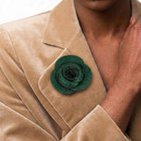 Crystal Rose Brooch
