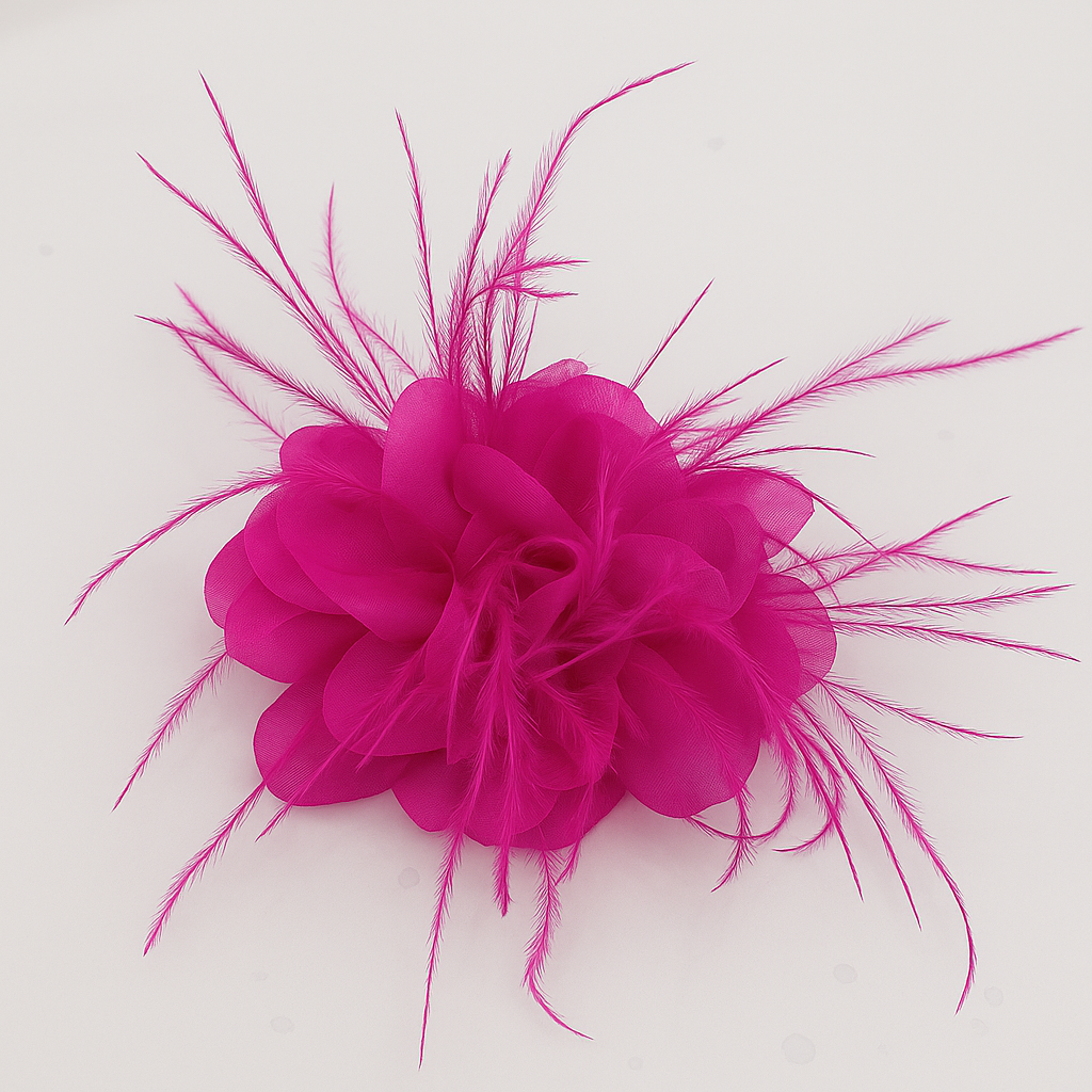 Feather brooch large