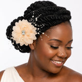 Feather Bloom Hair Flower