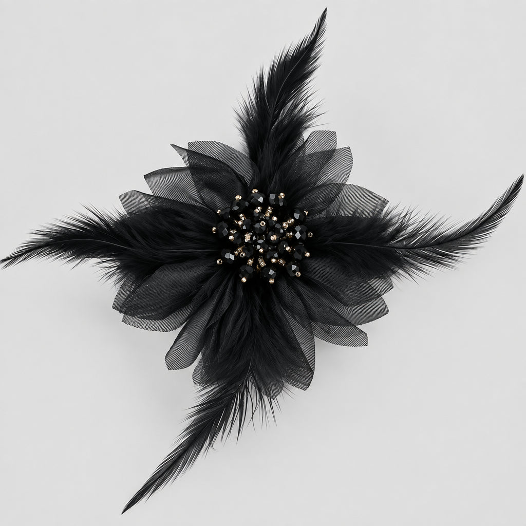 Feather Bloom Hair Flower