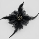 Feather Bloom Hair Flower