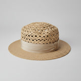 Straw boater hat