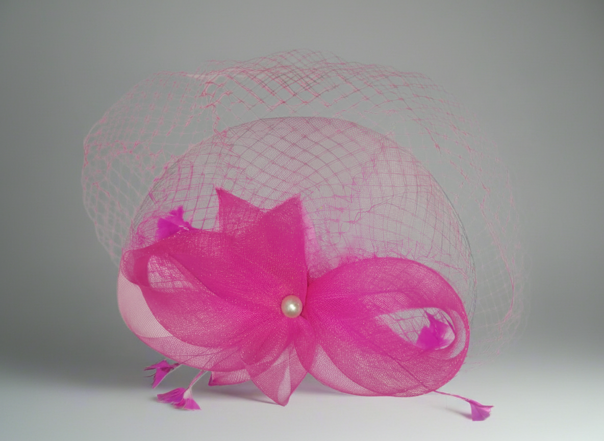 Premium Flower Fascinator with veil