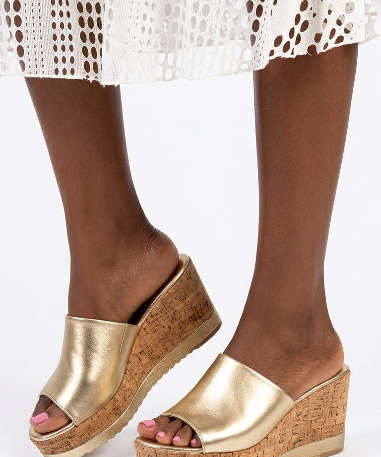 Andrea Pierago Cork Wedges