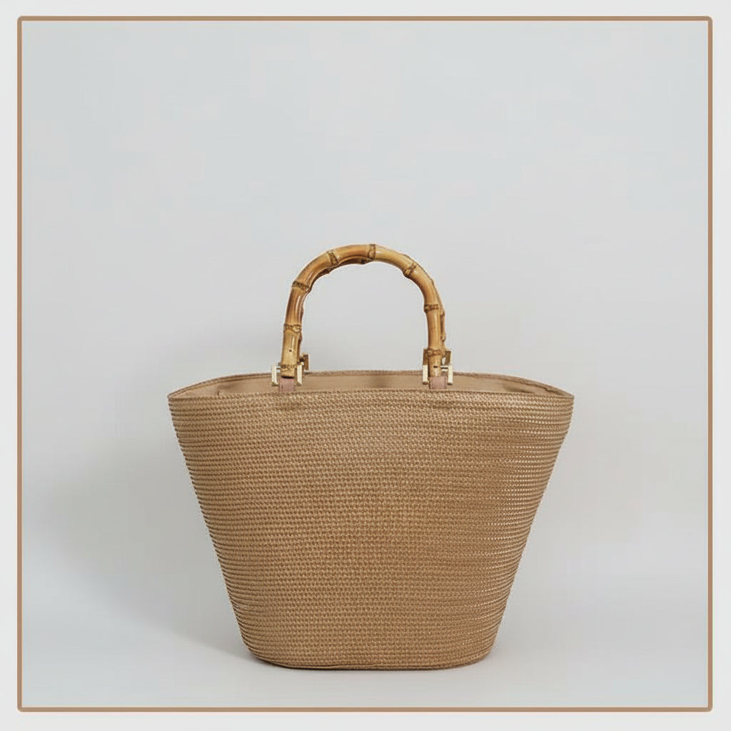 Large Bamboo Node Beach bag