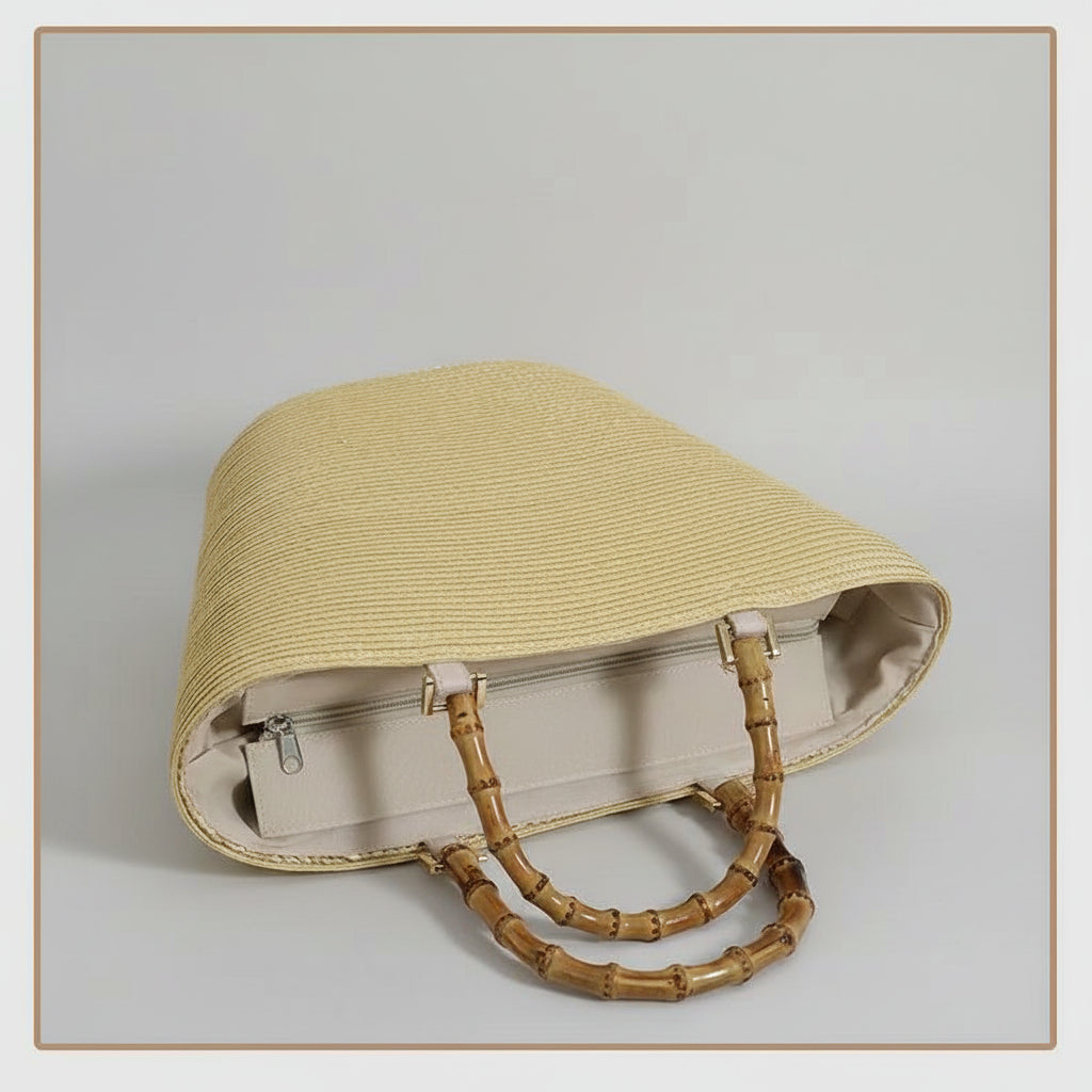 Large Bamboo Node Beach bag