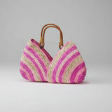 Color Stripes Straw bag