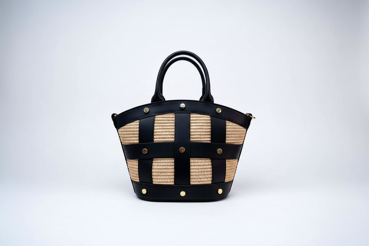 Leather Chainlink Crossbody