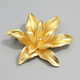 Gold Flower brooch
