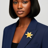 Gold Flower brooch