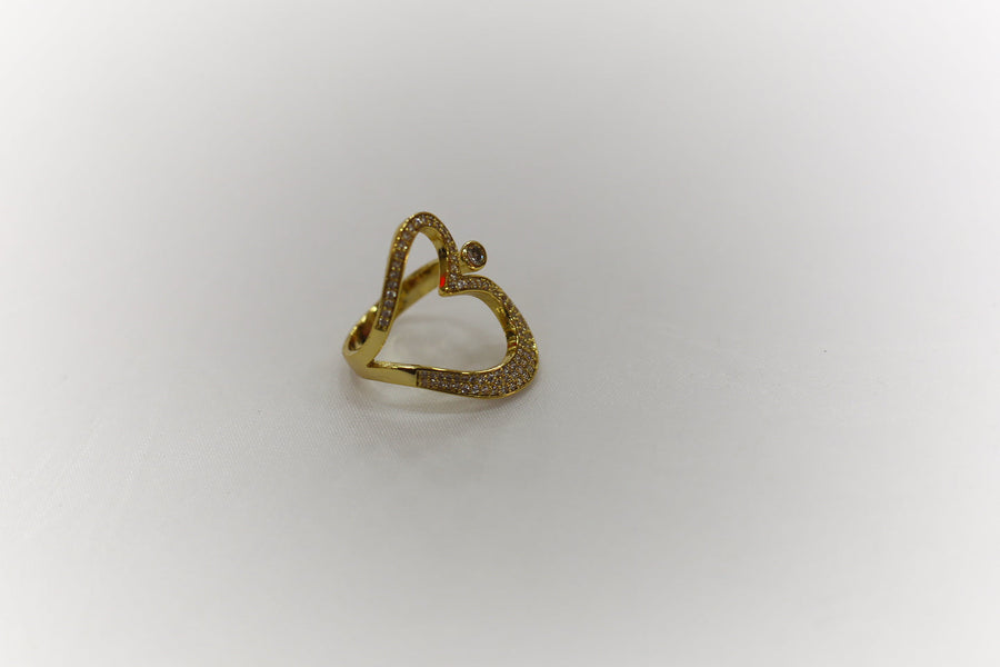 Zircon Gold Plated rings