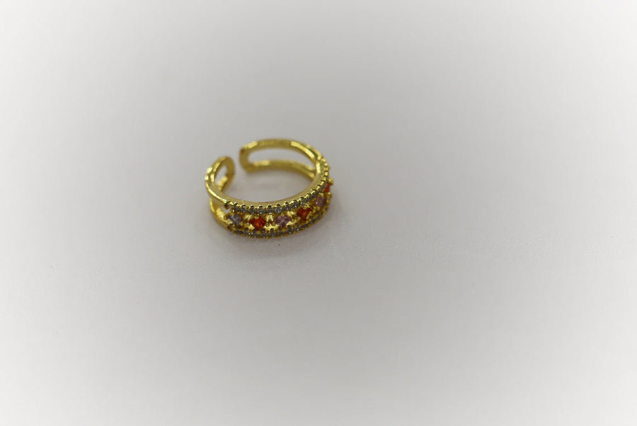Zircon Gold Plated rings