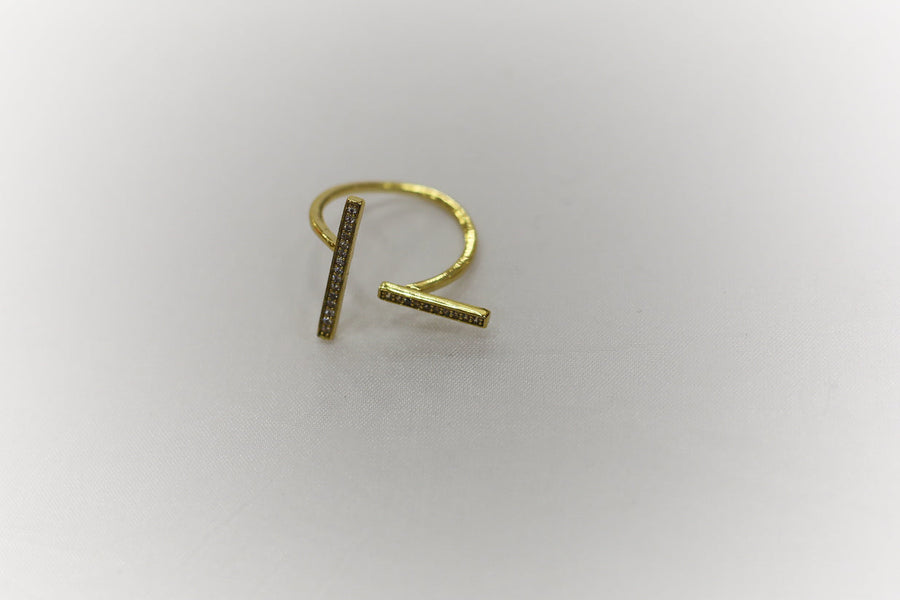 Zircon Gold Plated rings