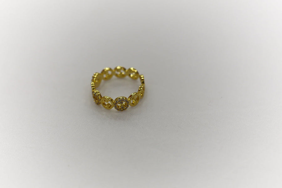 Zircon Gold Plated rings