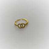 Zircon Gold Plated rings
