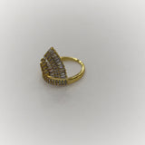 Zircon Gold Plated rings