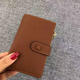 Genuine leather short purse